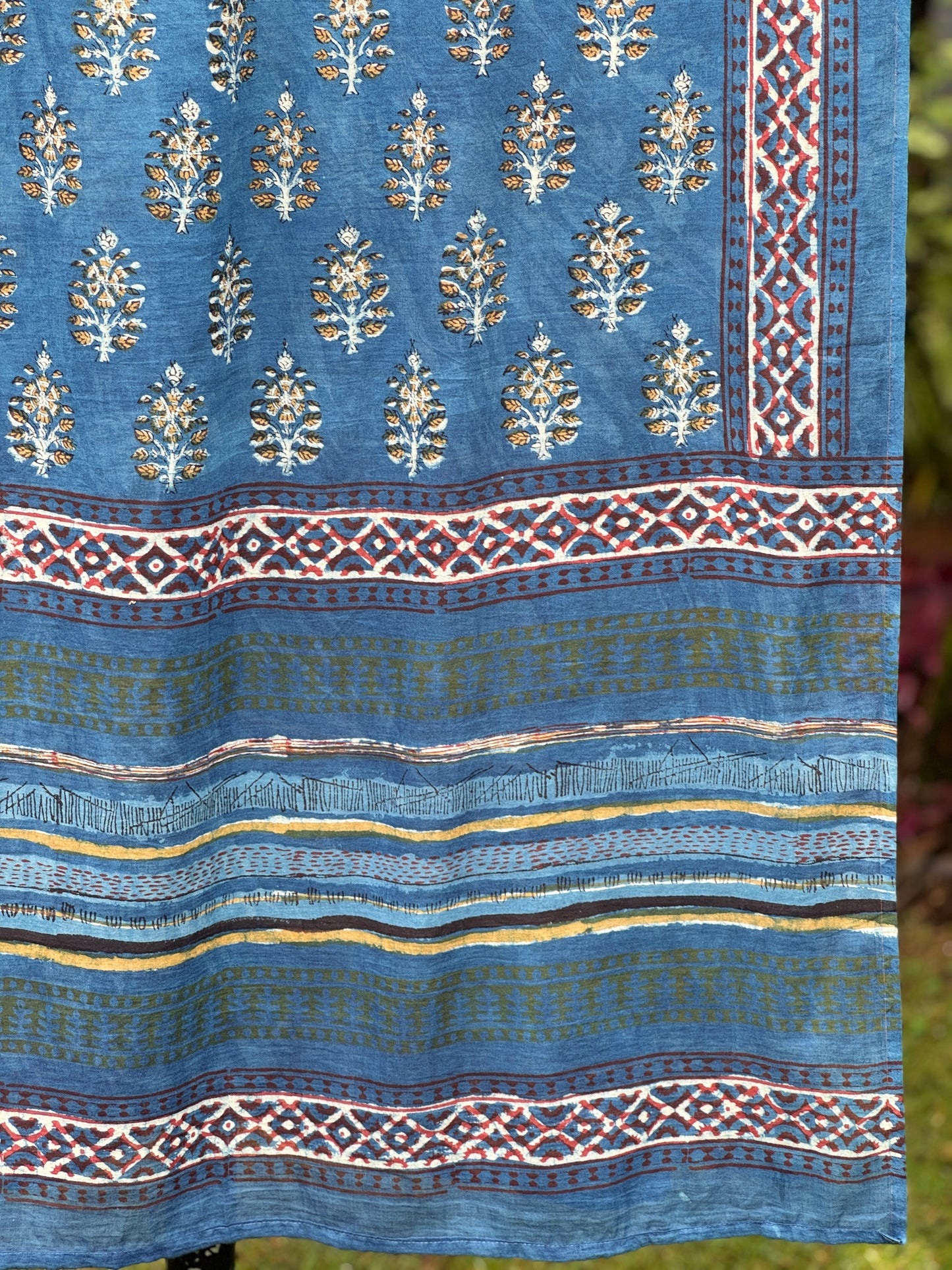 Block Printed Mulmul Cotton Dupatta