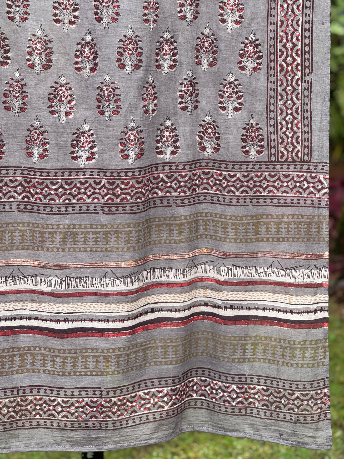 Block Printed Mulmul Cotton Dupatta