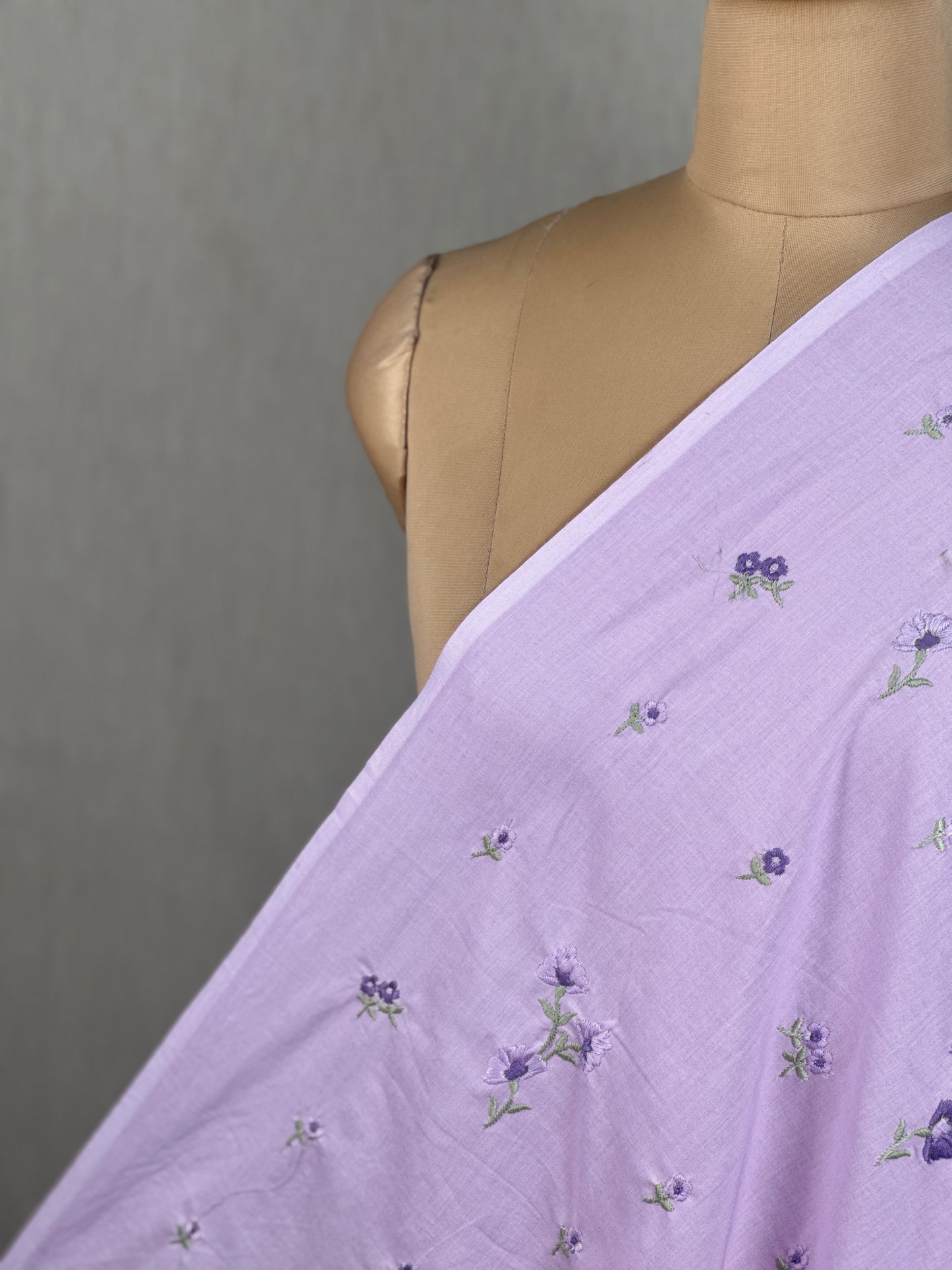 Embroidered Kora Cotton Fabric