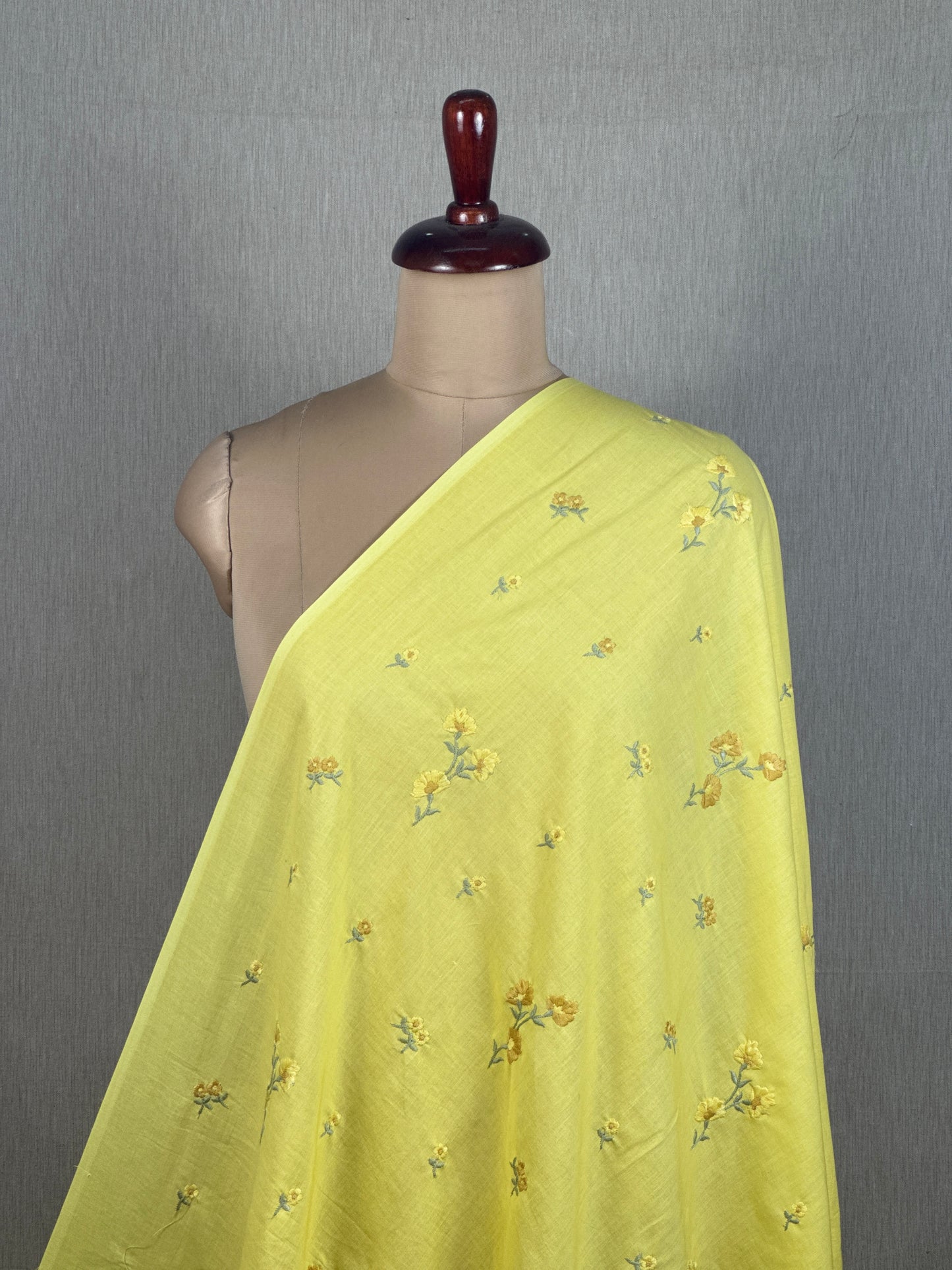 Embroidered Kora Cotton Fabric