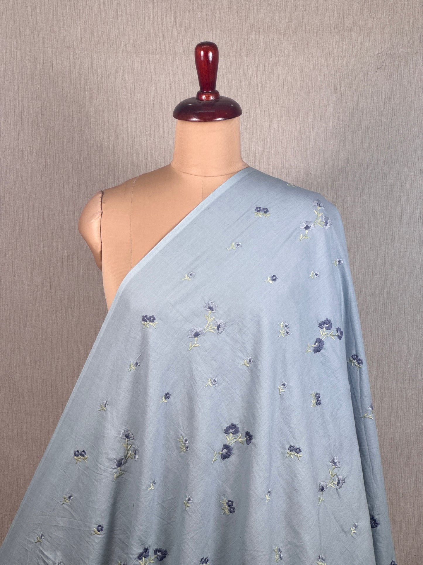 Embroidered Kora Cotton Fabric