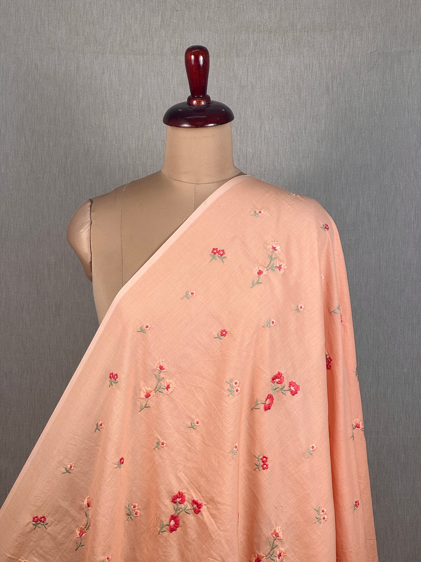 Embroidered Kora Cotton Fabric