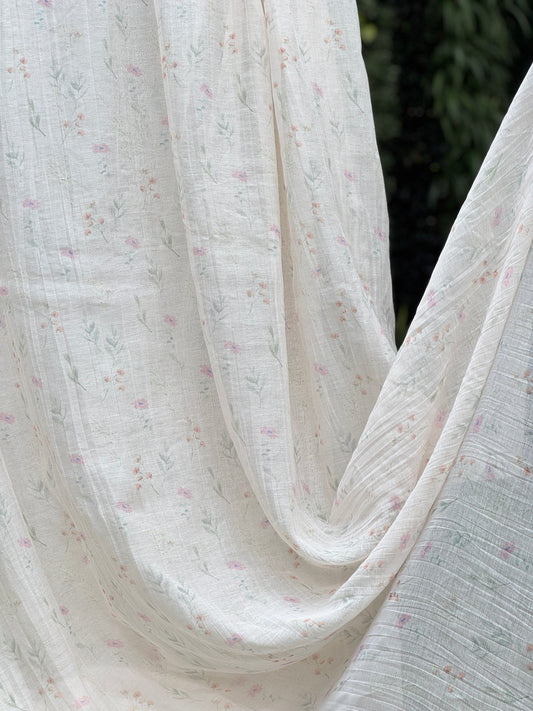 Digital Printed Banrasi Mul Chanderi Fabric