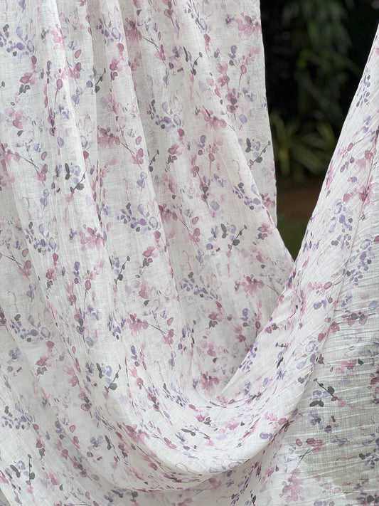 Digital Printed Banrasi Mul Chanderi Fabric