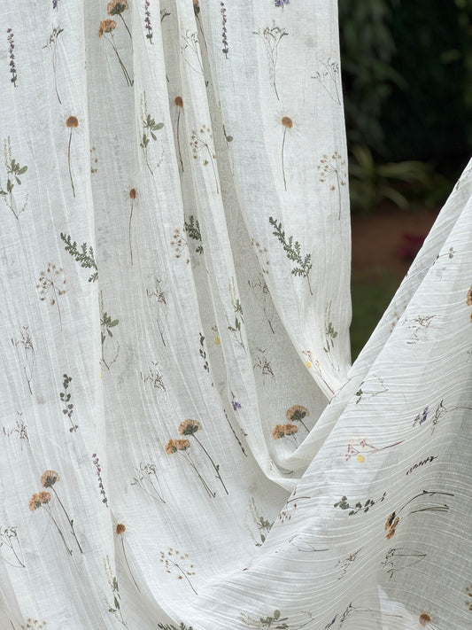 Digital Printed Banrasi Mul Chanderi Fabric