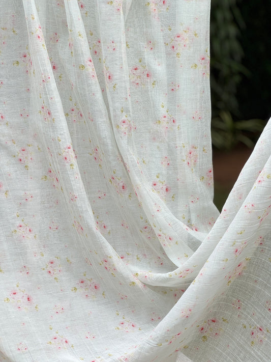 Digital Printed Banarasi Mul Chanderi Fabric