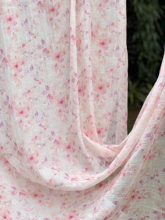 Digital Printed Banarasi Mul Chanderi Fabric