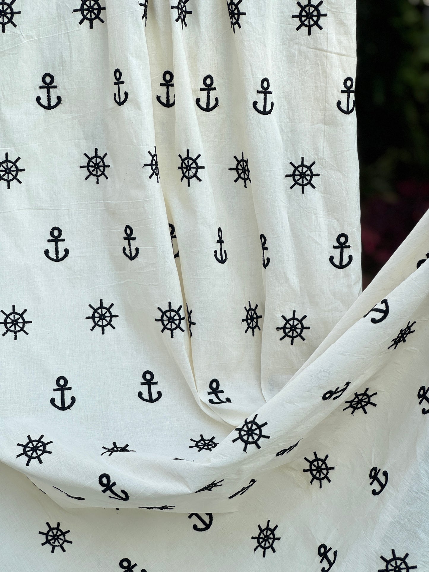 Embroidered Kora Cotton Fabric