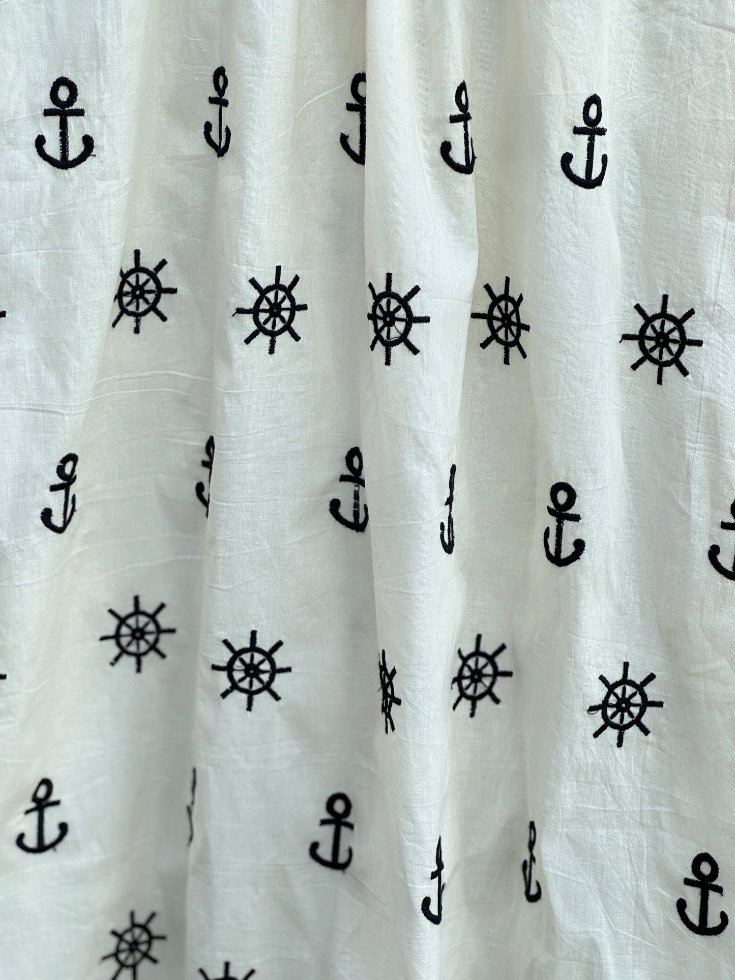 Embroidered Kora Cotton Fabric