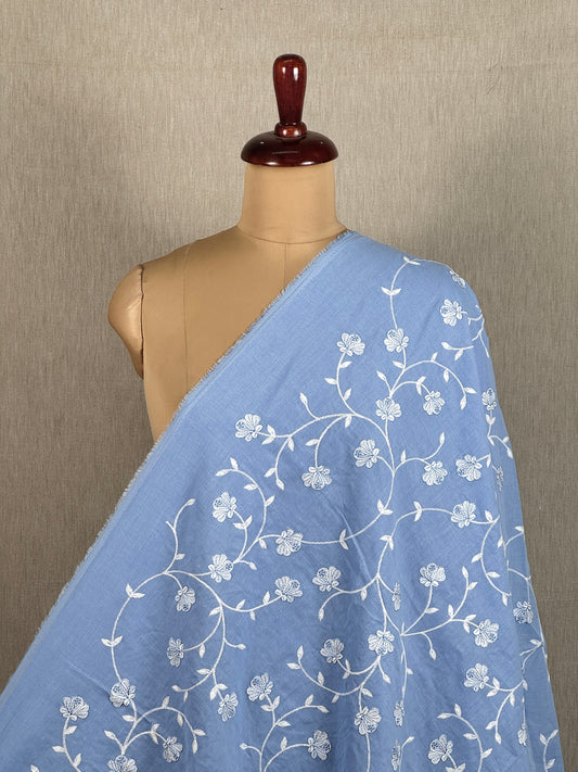 Embroidered Voile Cotton Fabric