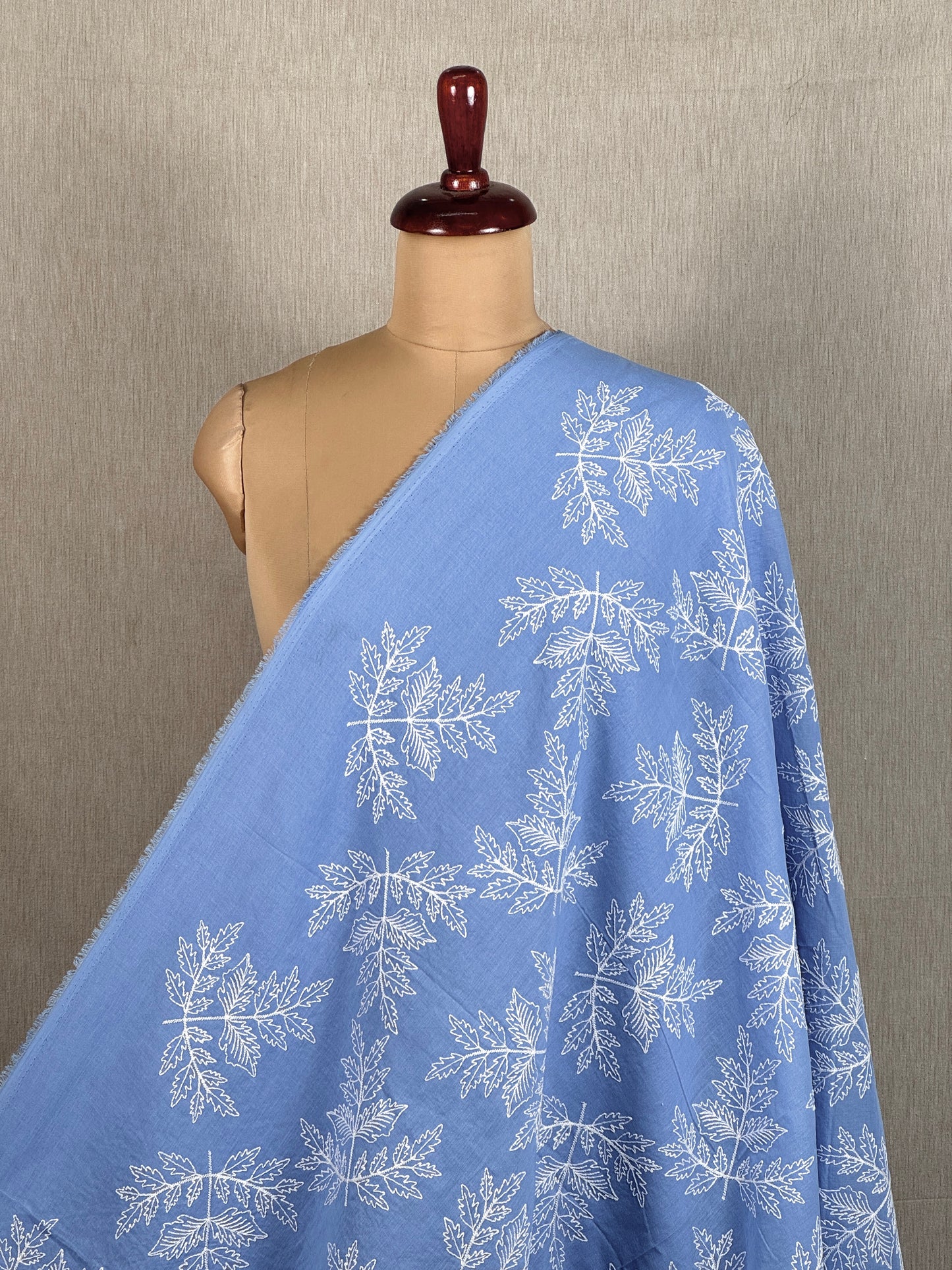 Embroidered Voile Cotton Fabric