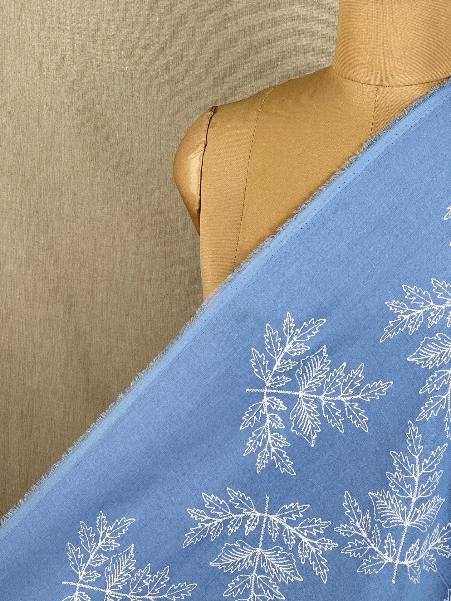 Embroidered Voile Cotton Fabric