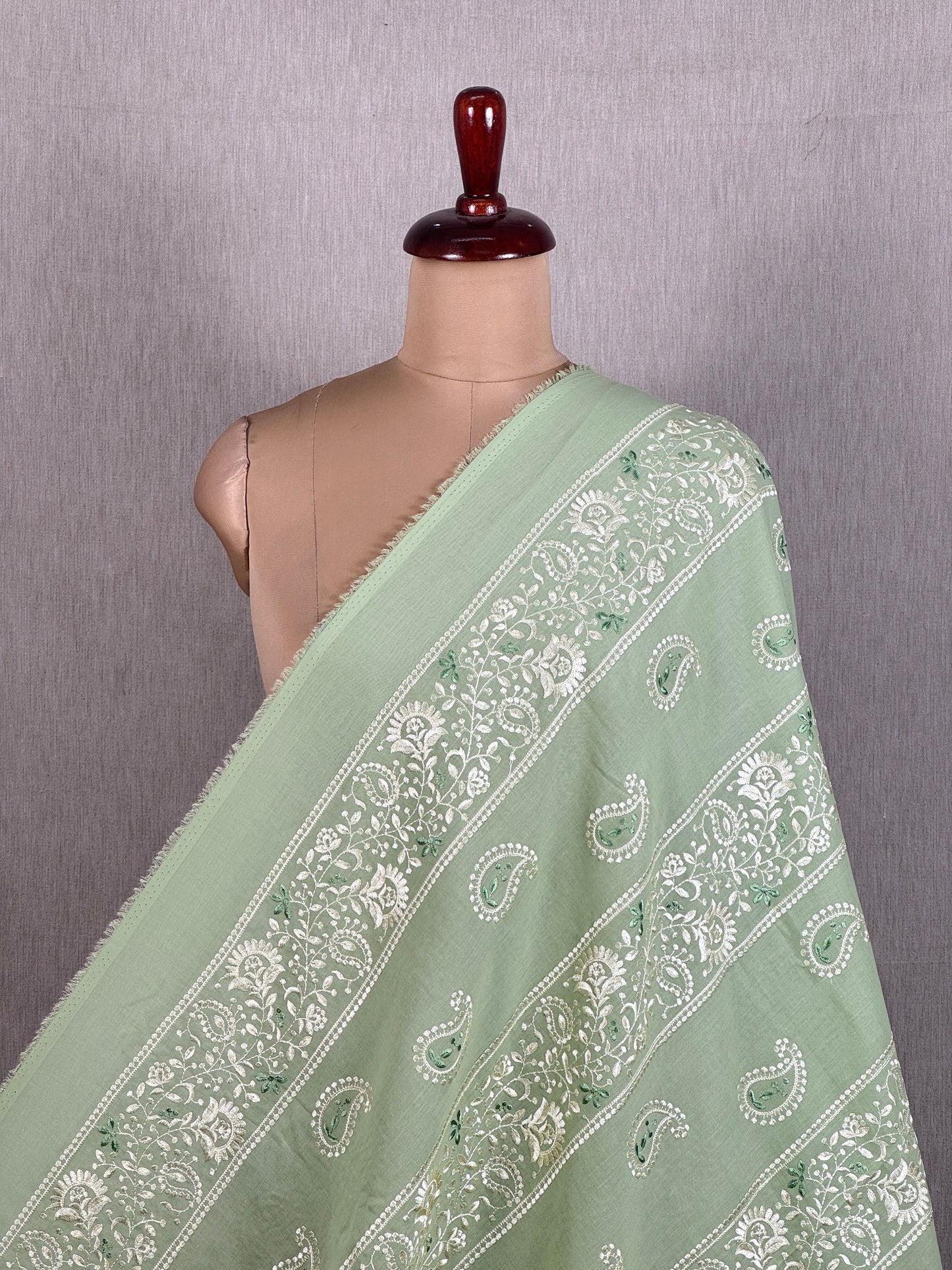 Embroidered Voile Cotton Fabric