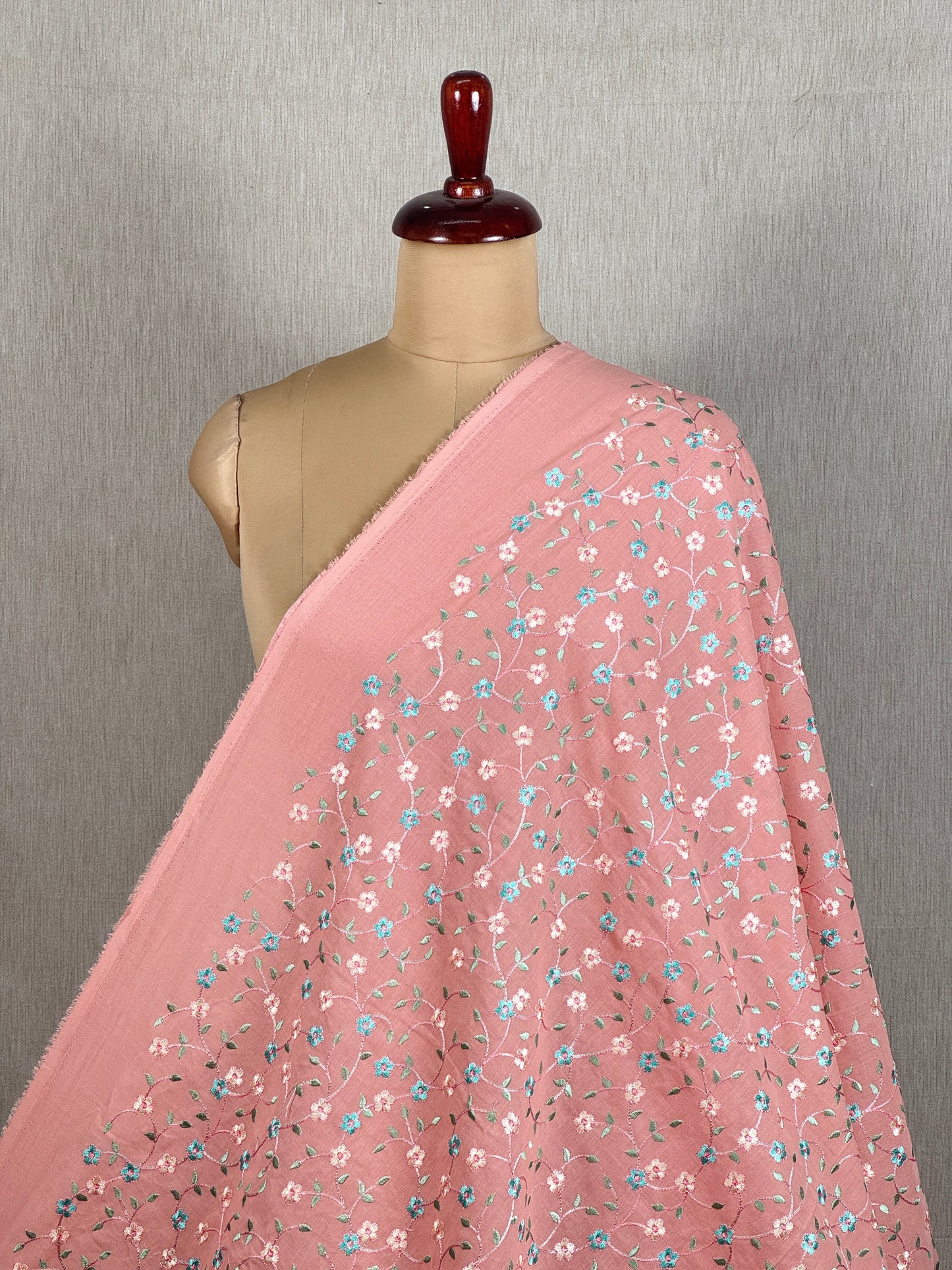 Embroidered Voile Cotton Fabric