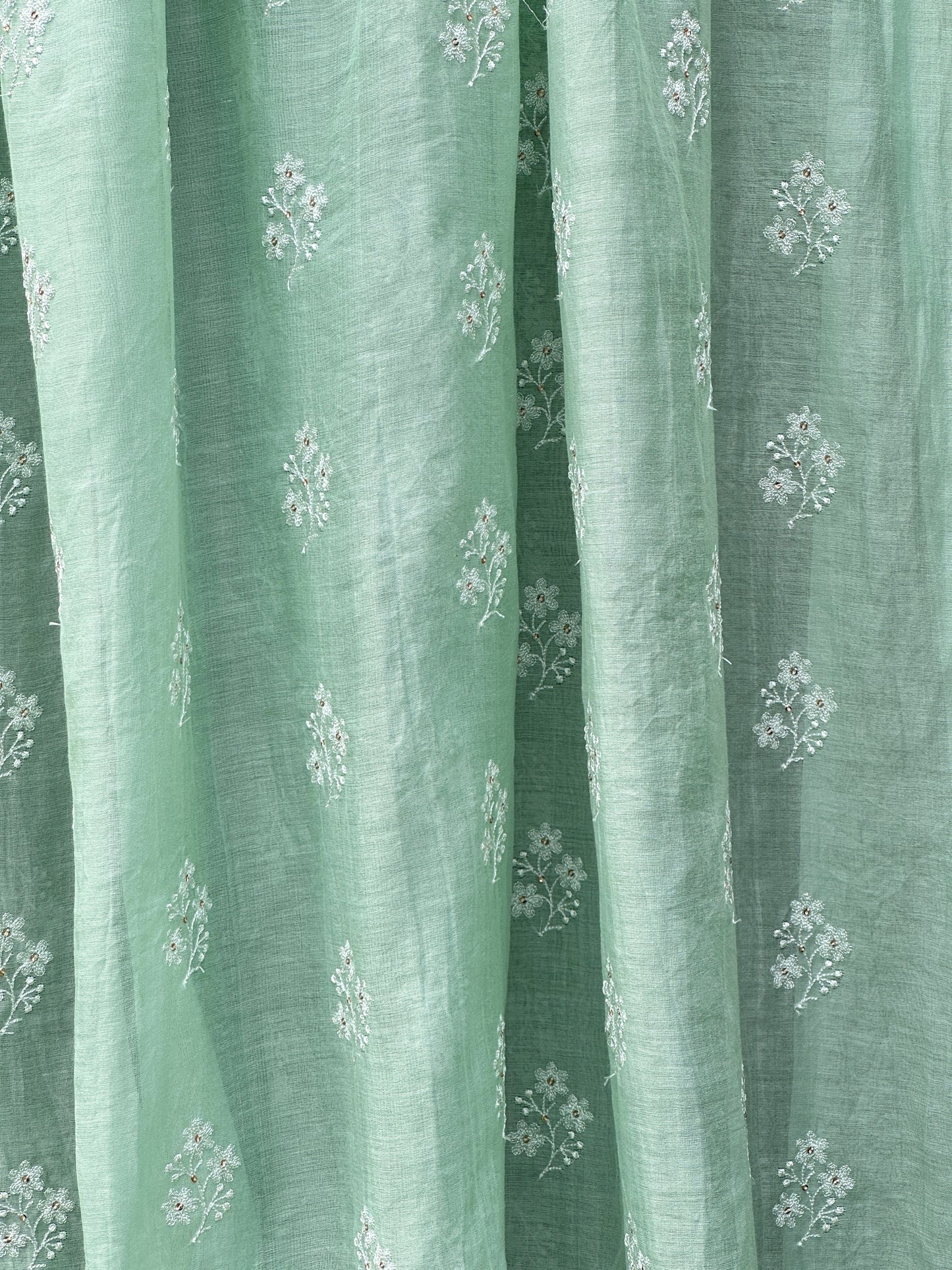 Embroidered 40 gm Banarasi Chanderi Fabric