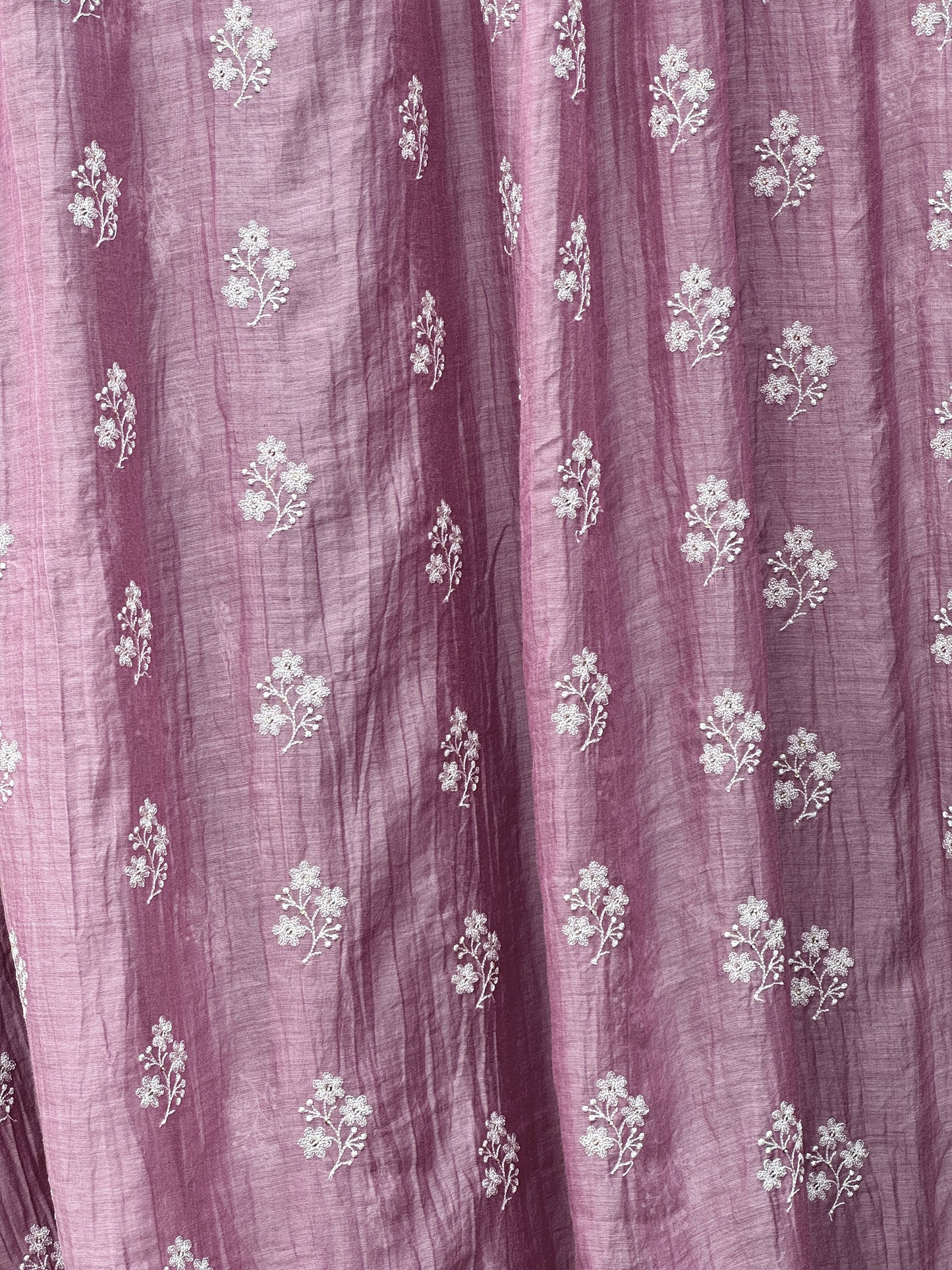 Embroidered 40 gm Banarasi Chanderi Fabric