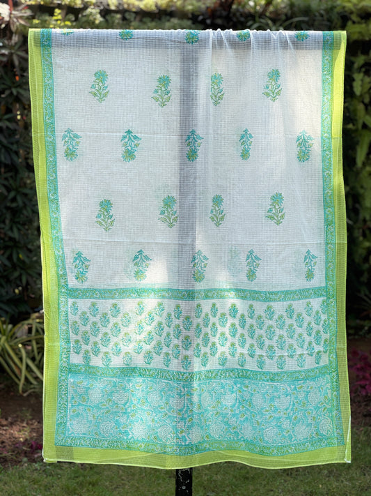 Block Printed Kota Dupatta
