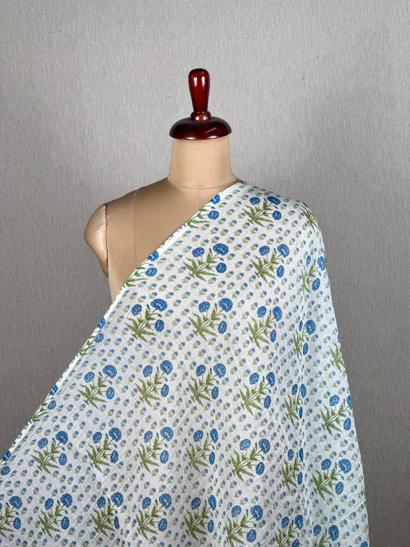 Printed Mul Chanderi Fabrics