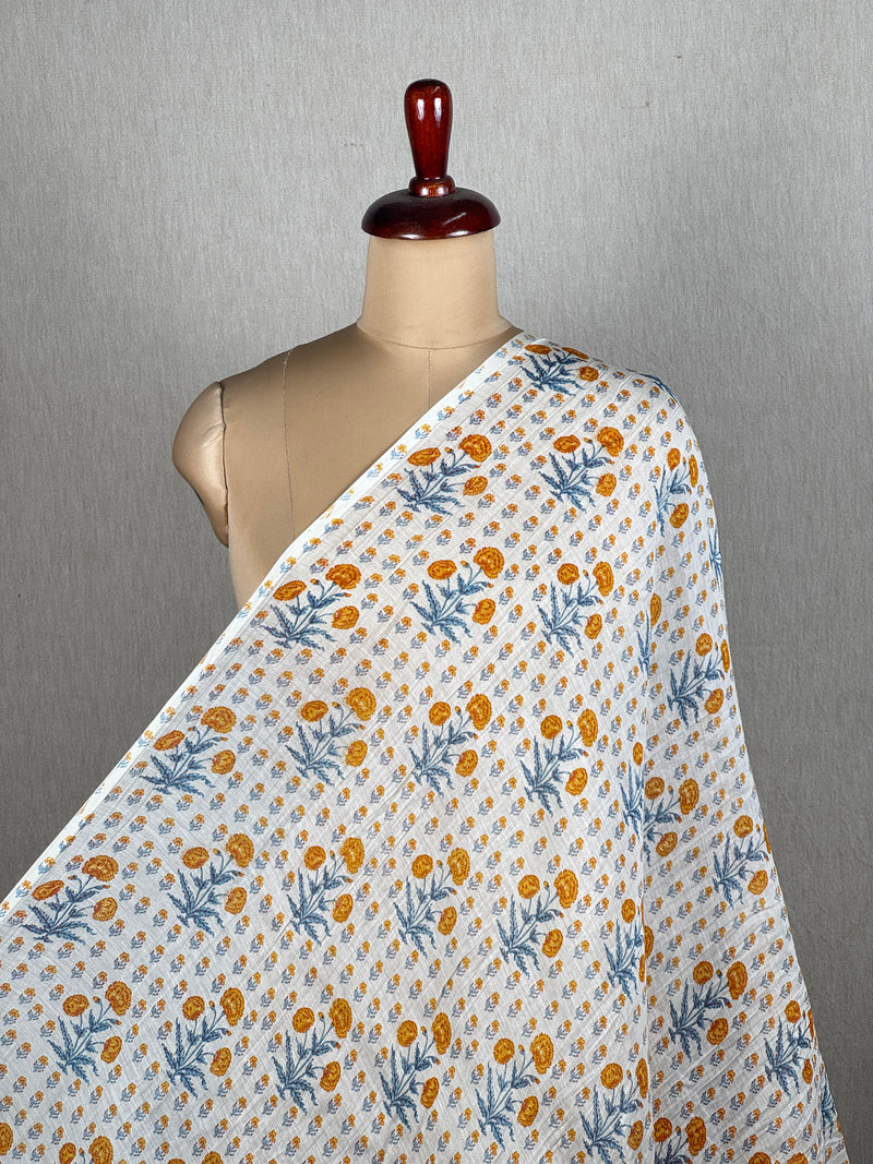 Printed Mul Chanderi Fabrics