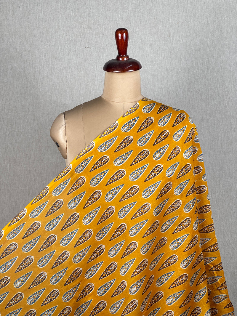 Printed Mul Chanderi Fabrics