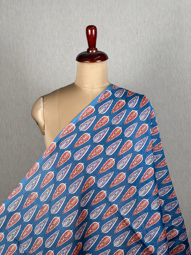 Printed Mul Chanderi Fabrics