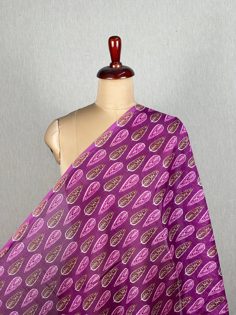 Printed Mul Chanderi Fabrics