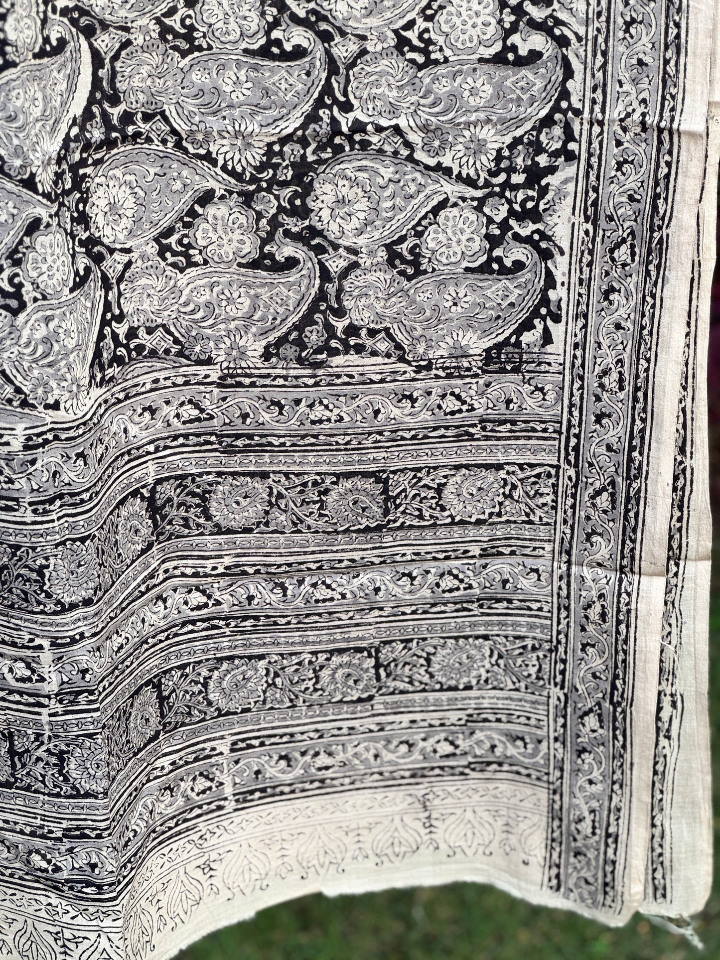 Block Printed Mulmul Cotton Dupatta