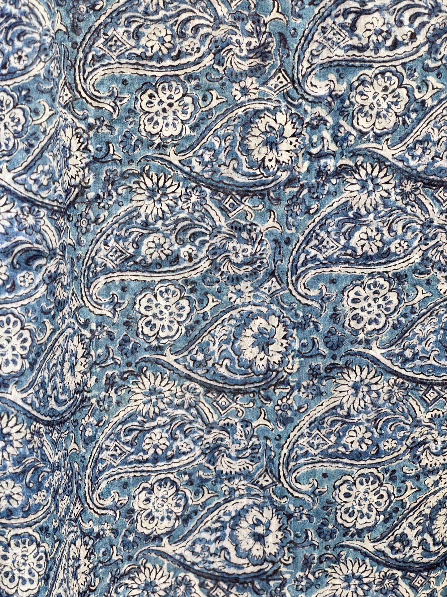 Block Printed Mulmul Cotton Dupatta