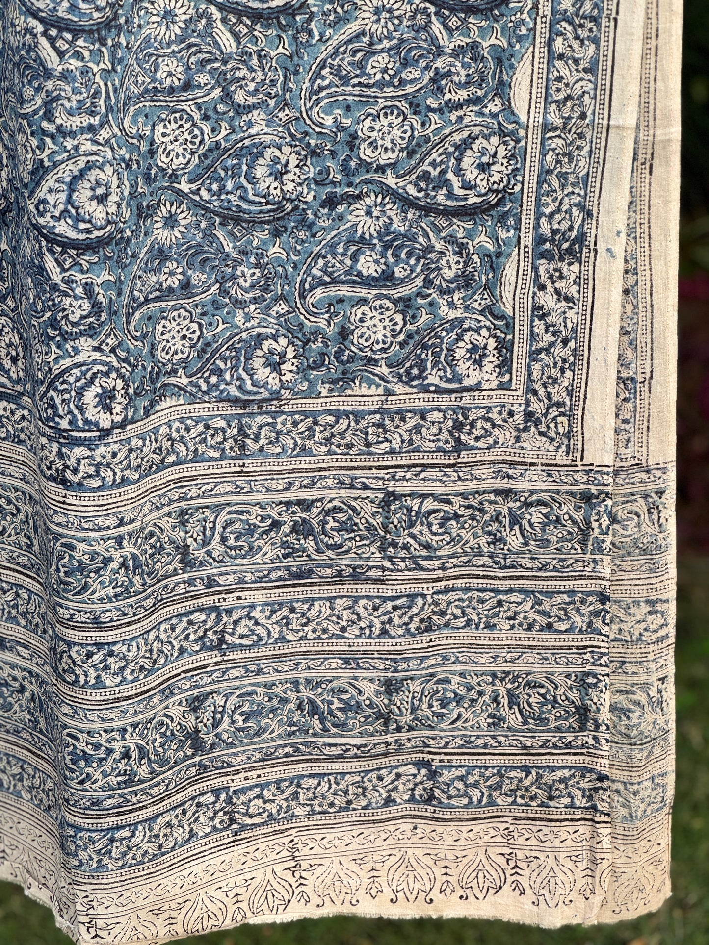 Block Printed Mulmul Cotton Dupatta