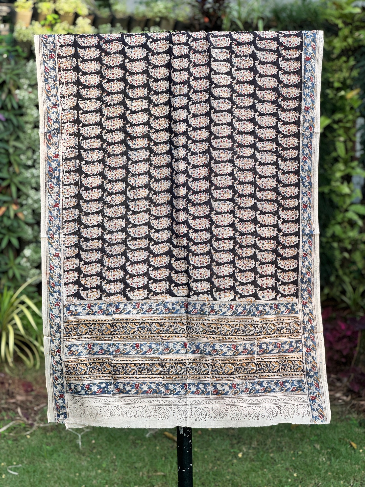 Block Printed Mulmul Cotton Dupatta