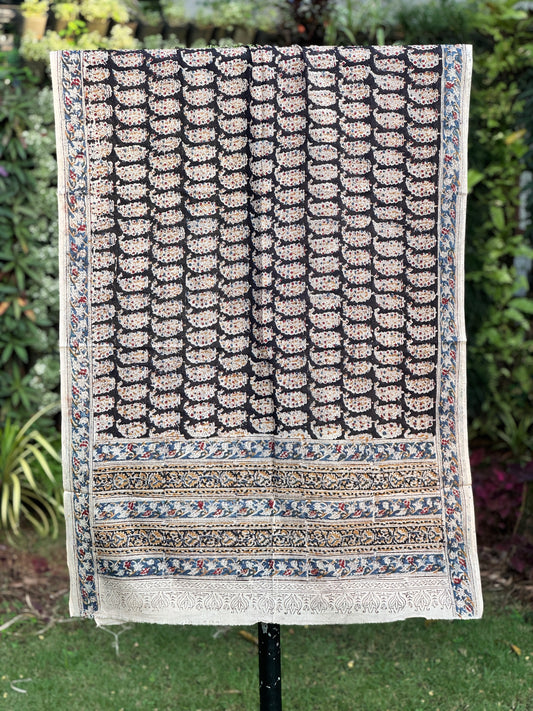 Block Printed Mulmul Cotton Dupatta