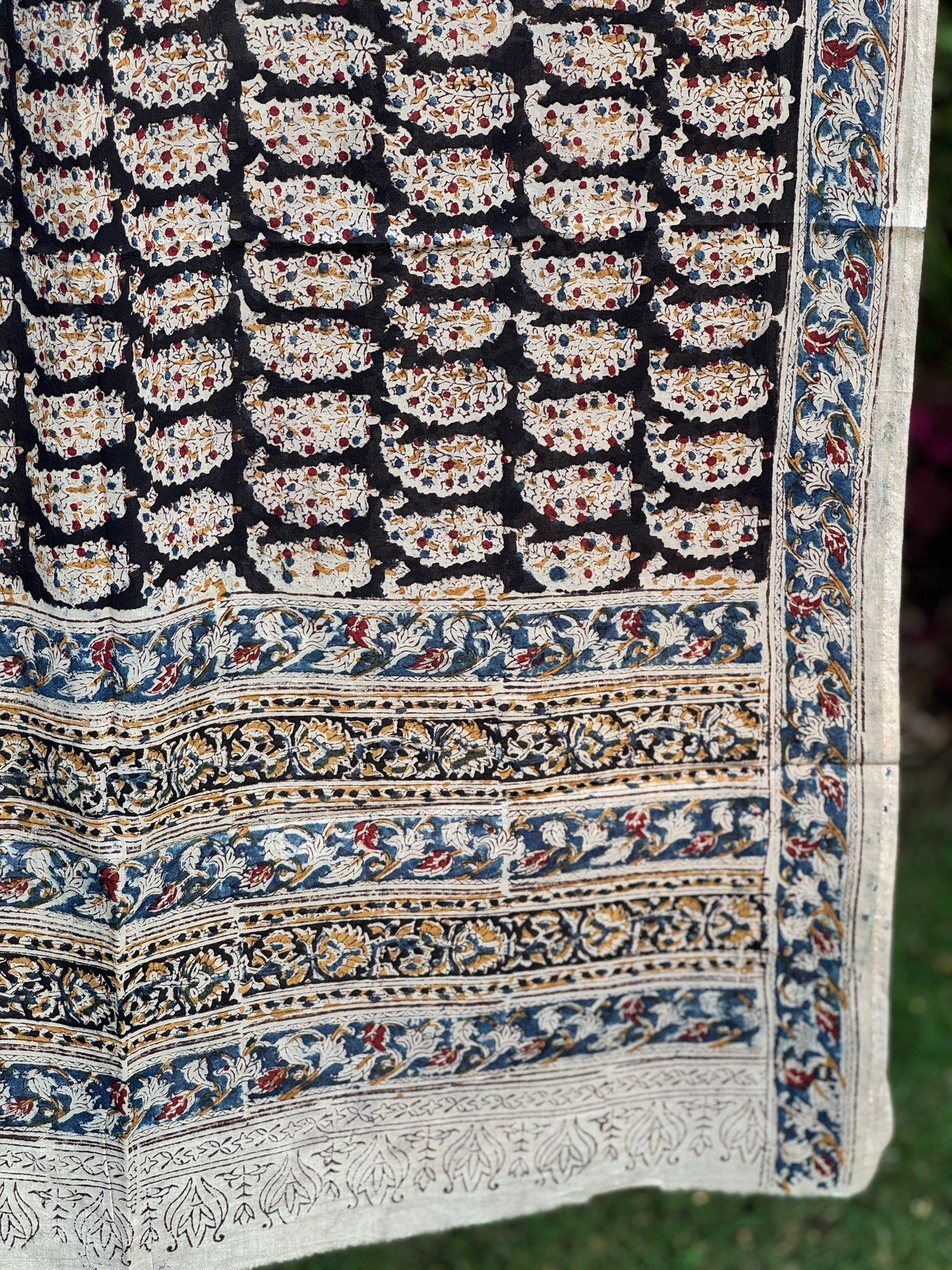Block Printed Mulmul Cotton Dupatta