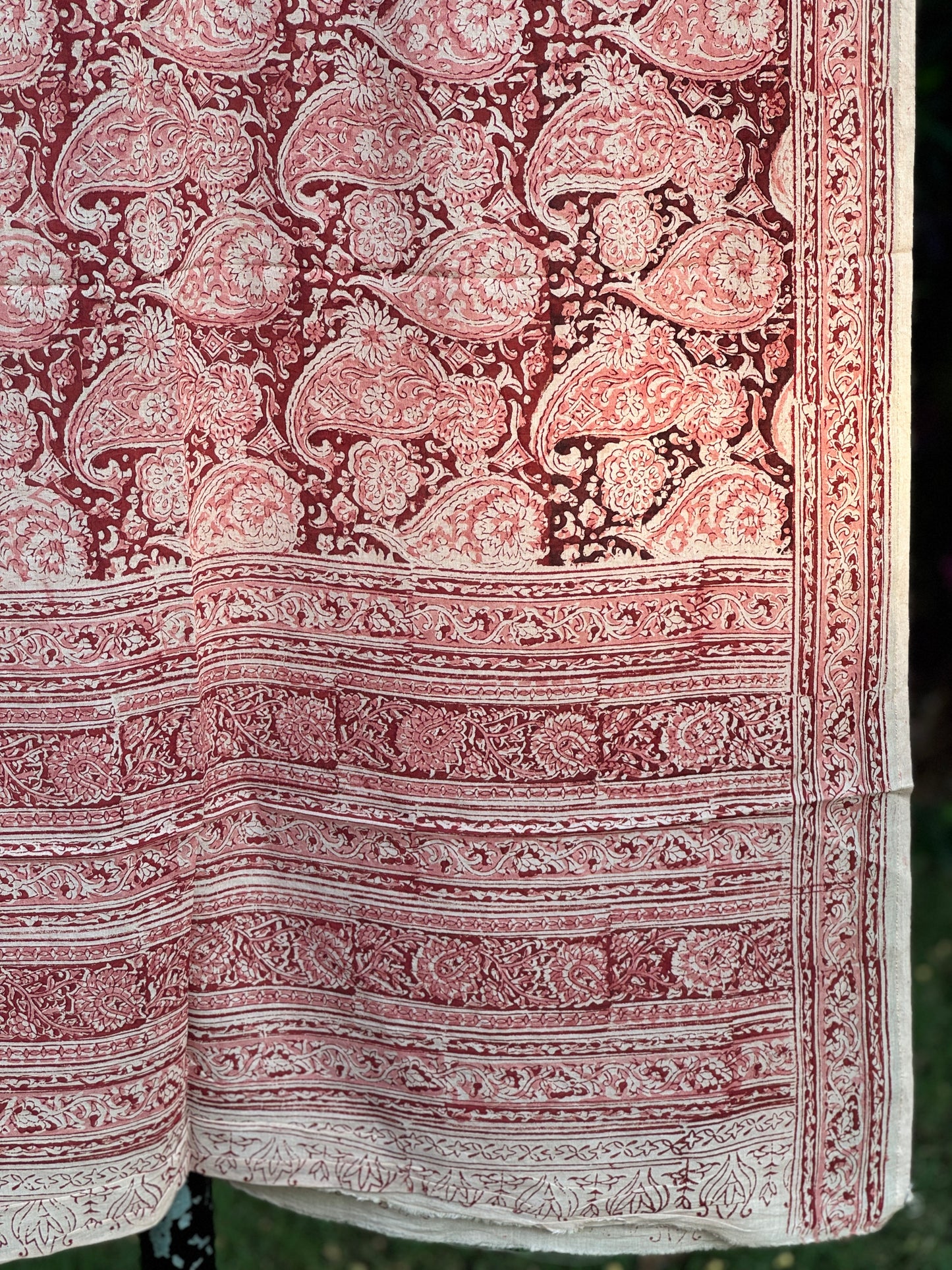 Block Printed Mulmul Cotton Dupatta