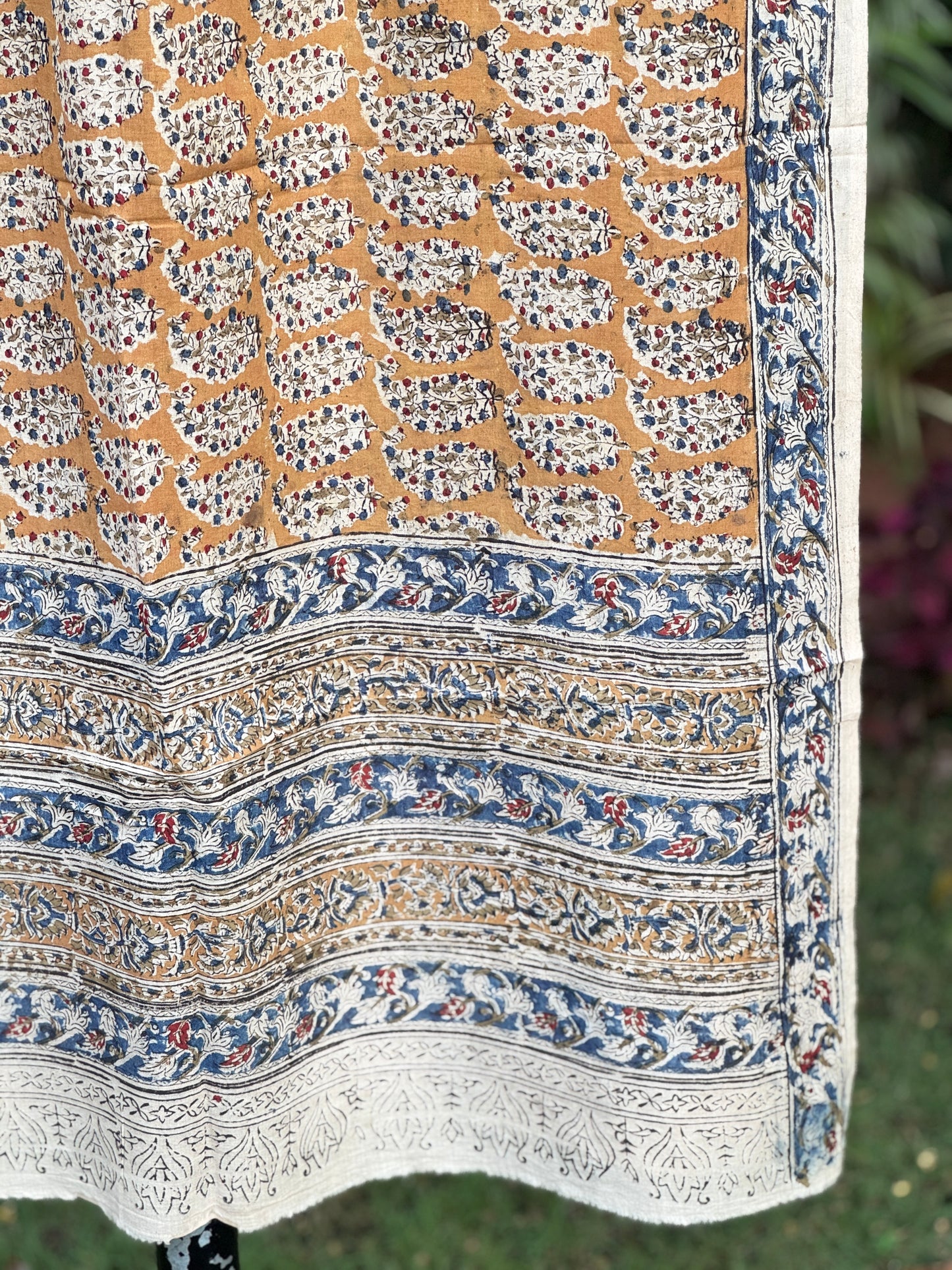 Block Printed Mulmul Cotton Dupatta