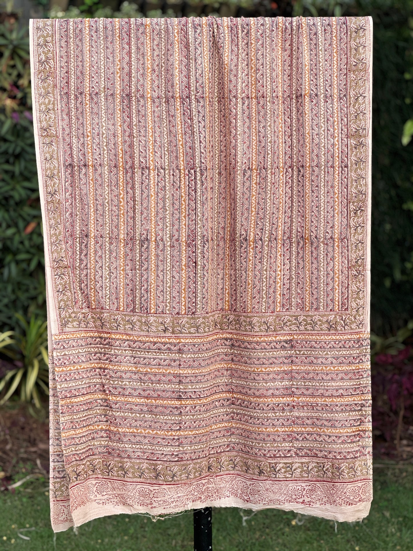 Block Printed Mulmul Cotton Dupatta