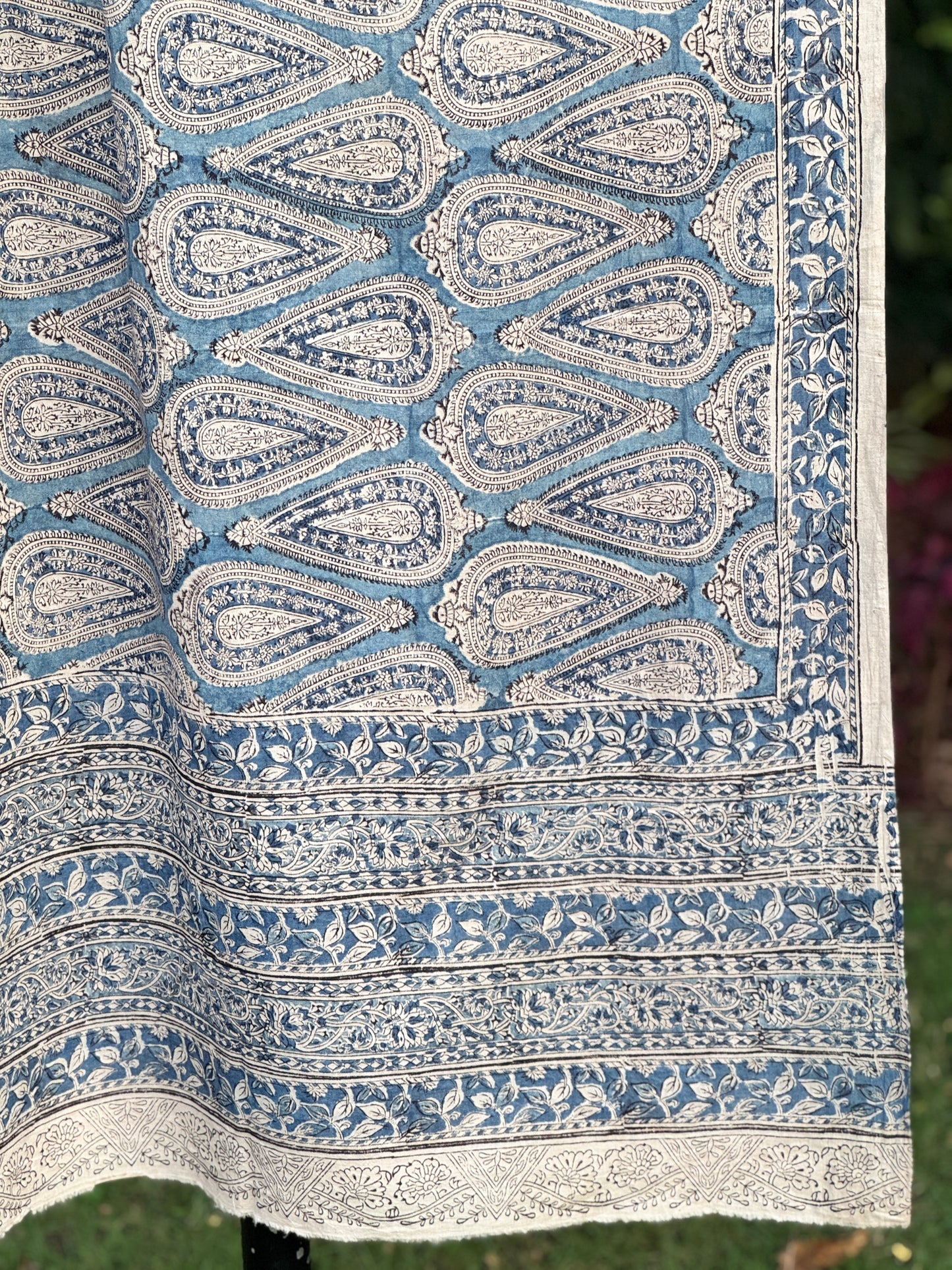 Block Printed Mulmul Cotton Dupatta