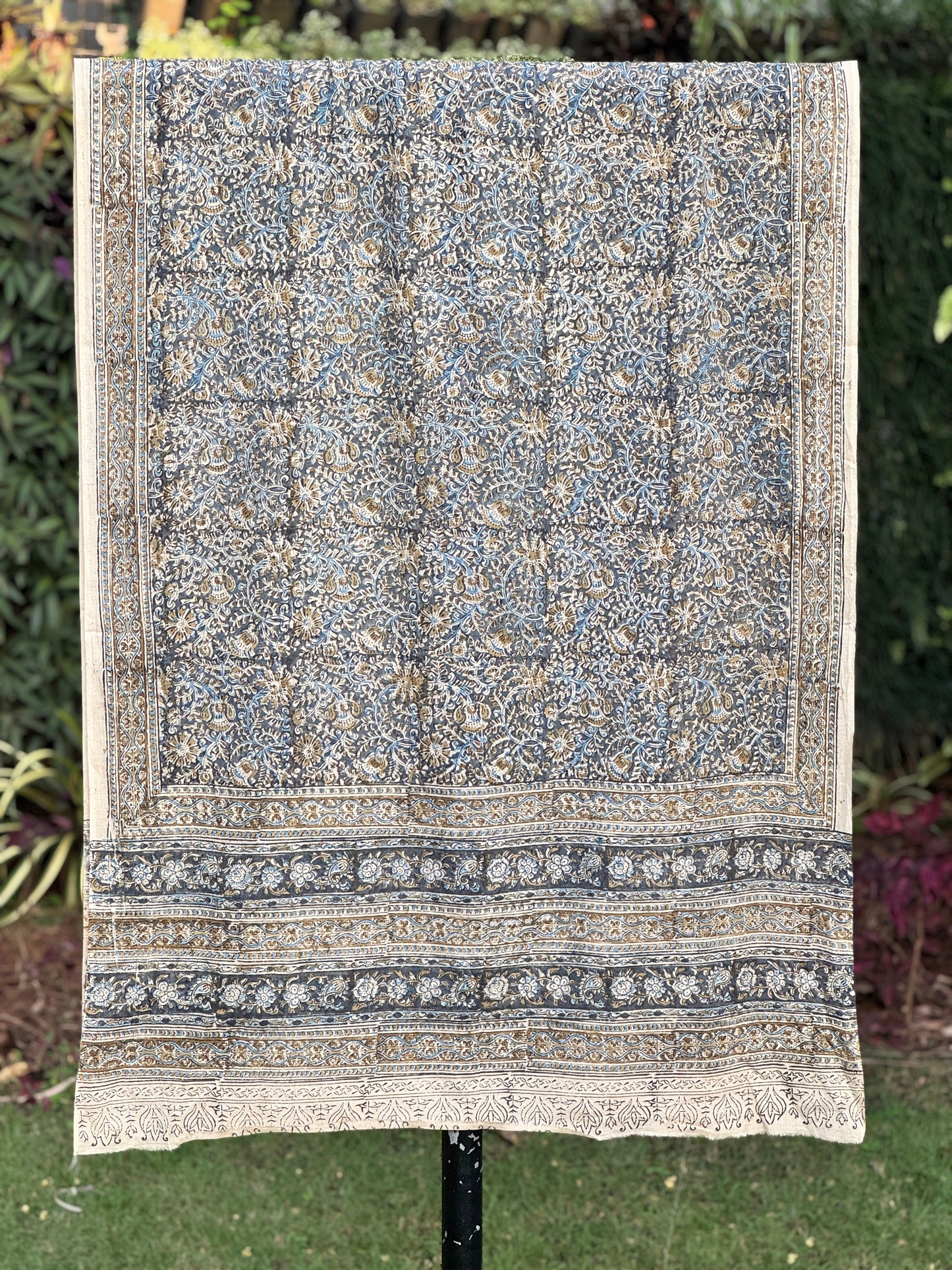 Block Printed Mulmul Cotton Dupatta