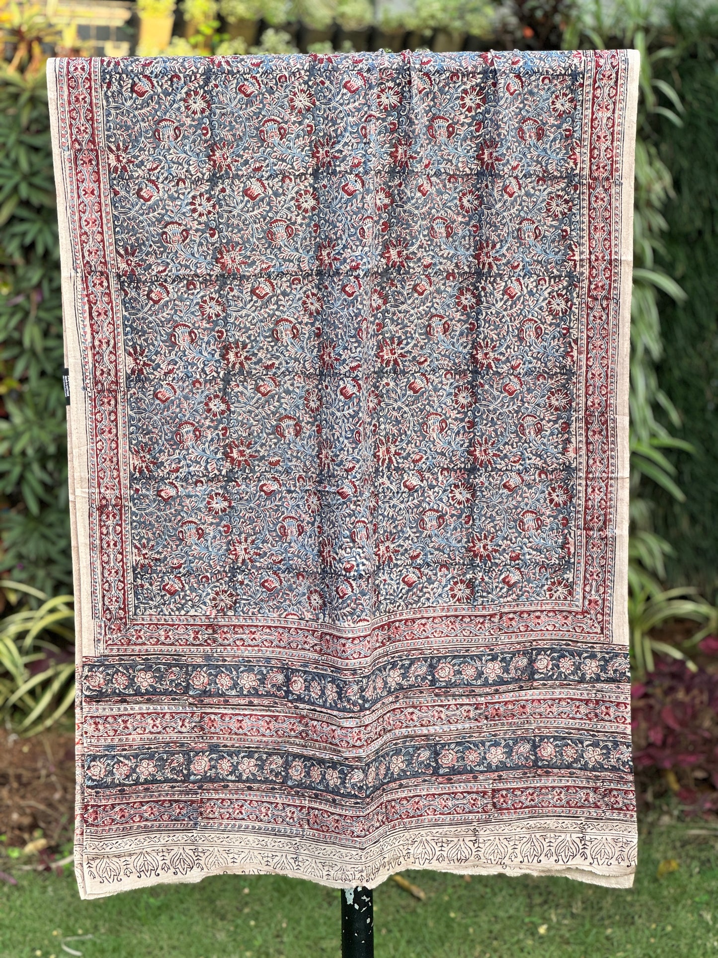 Block Printed Mulmul Cotton Dupatta