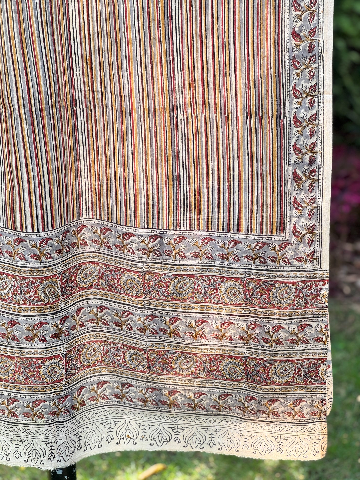 Block Printed Mulmul Cotton Dupatta