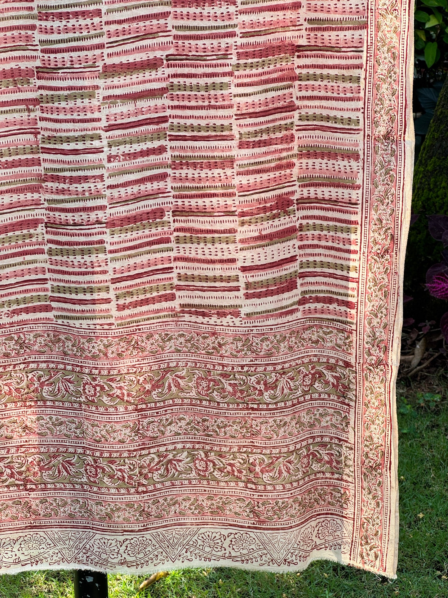 Block Printed Mulmul Cotton Dupatta