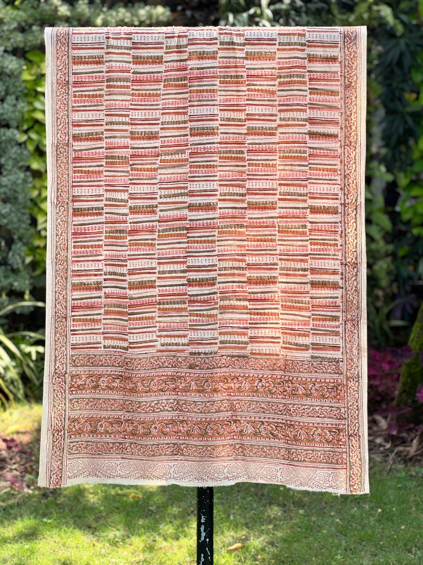 Block Printed Mulmul Cotton Dupatta