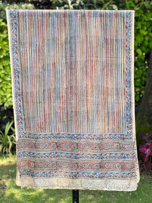Block Printed Mulmul Cotton Dupatta