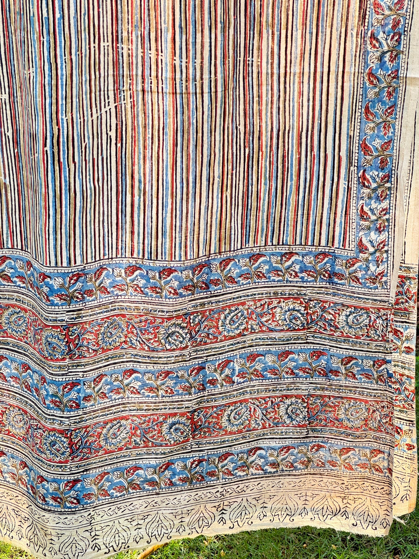 Block Printed Mulmul Cotton Dupatta
