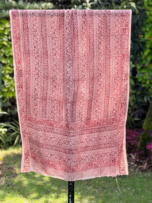 Block Printed Mulmul Cotton Dupatta