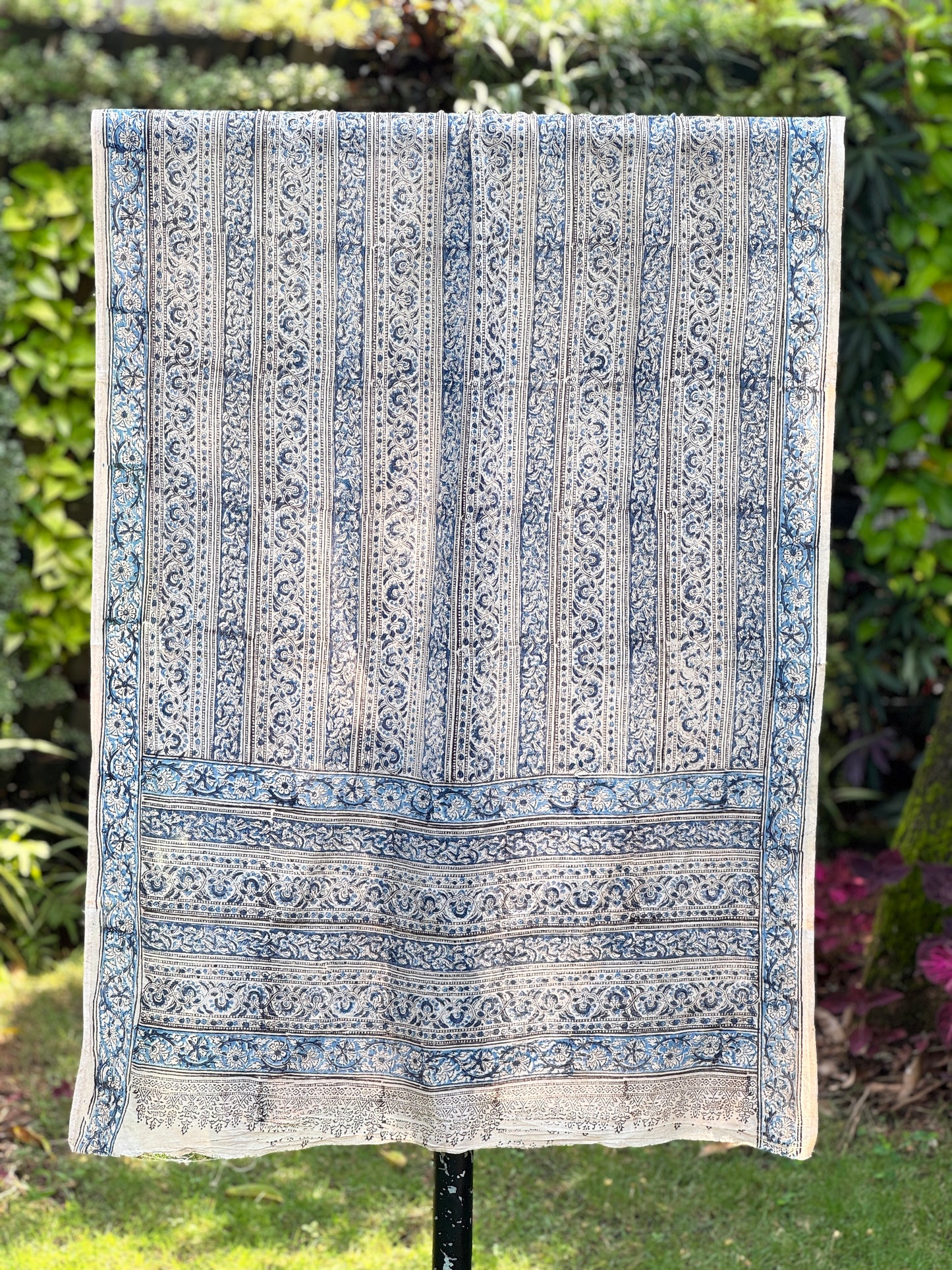 Block Printed Mulmul Cotton Dupatta