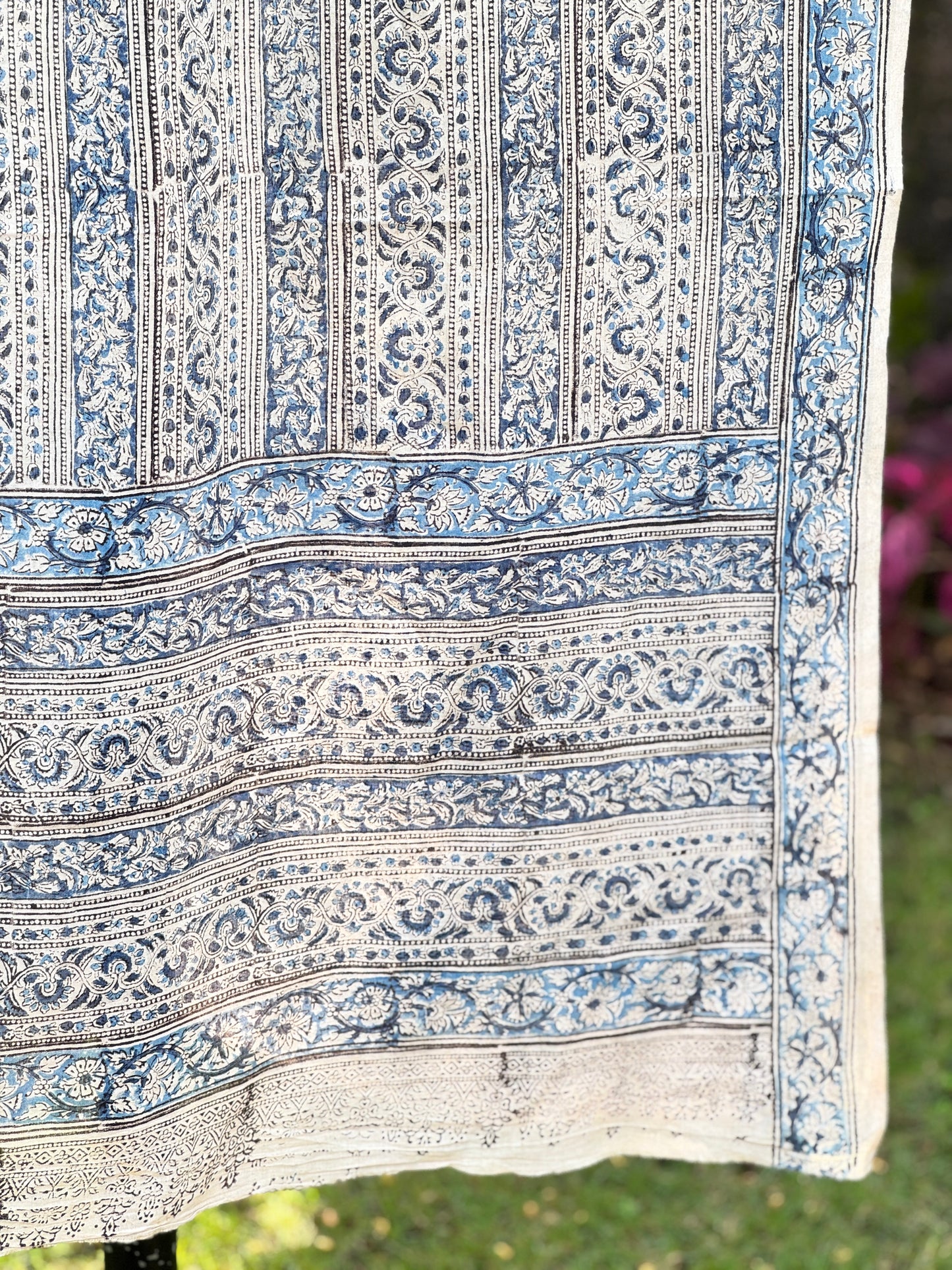 Block Printed Mulmul Cotton Dupatta