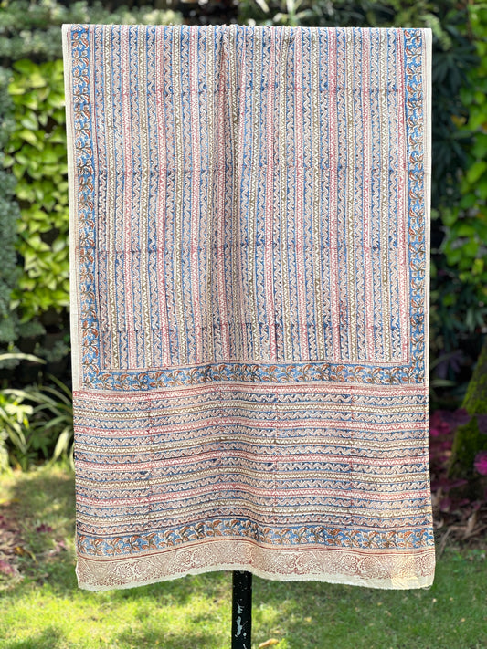 Block Printed Mulmul Cotton Dupatta
