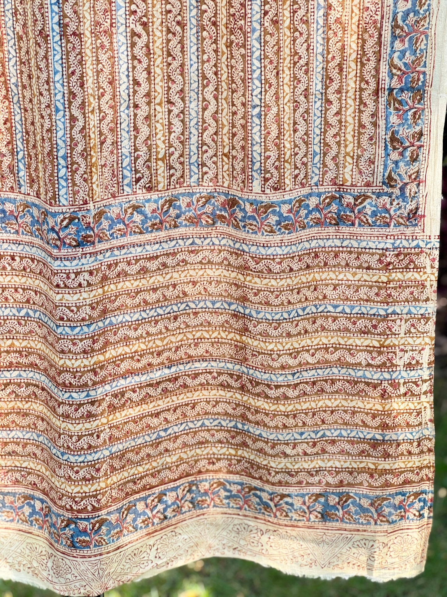 Block Printed Mulmul Cotton Dupatta