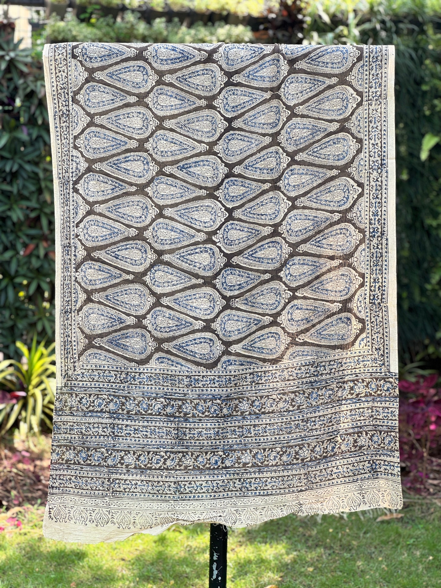 Block Printed Mulmul Cotton Dupatta