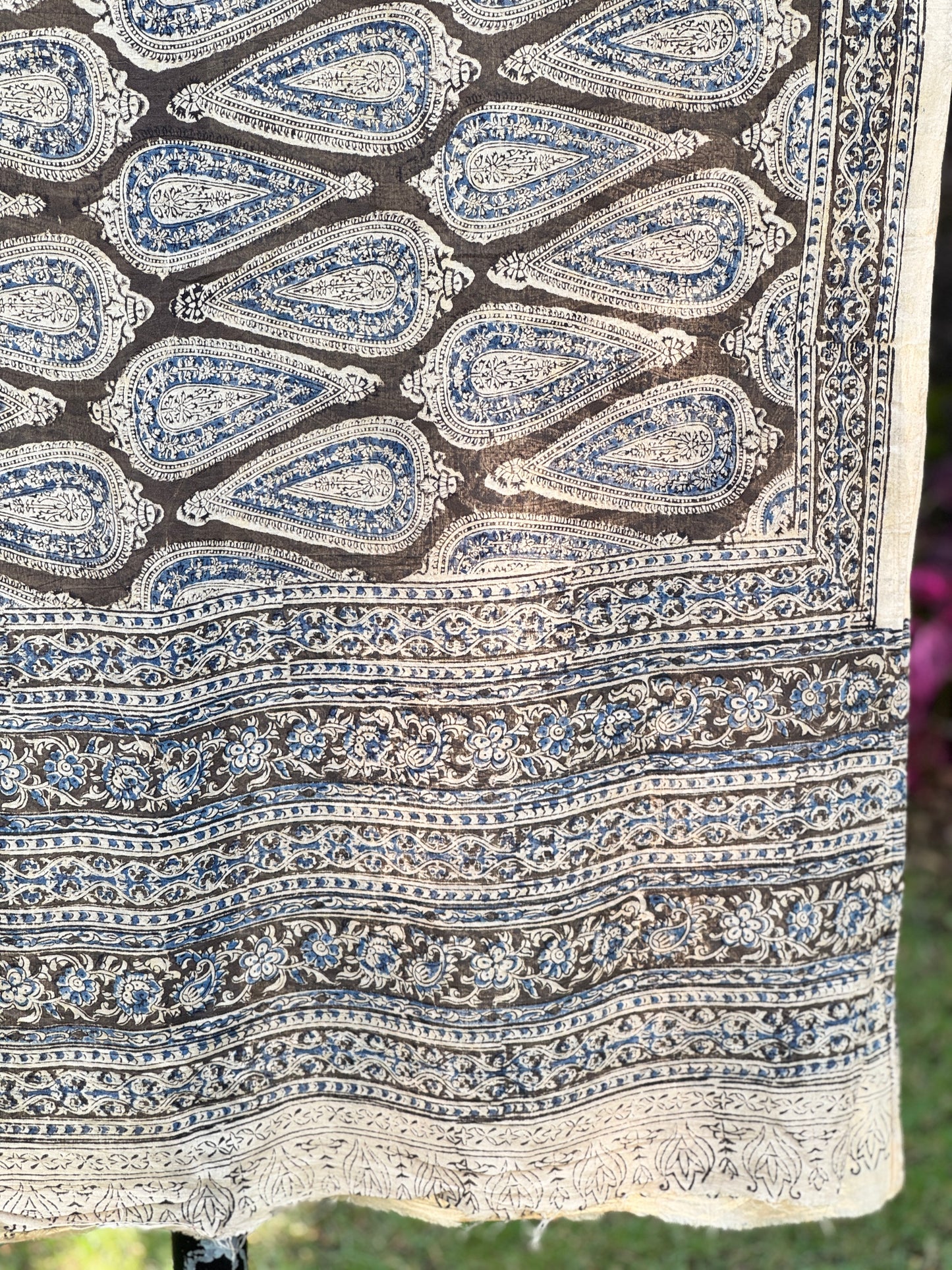 Block Printed Mulmul Cotton Dupatta